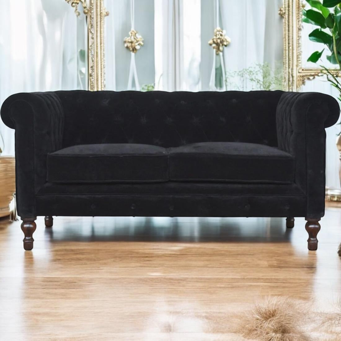 Black Chesterfield Sofa - PRE ORDER ONLY