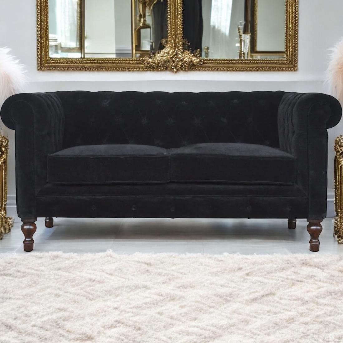 Black Chesterfield Sofa - PRE ORDER ONLY
