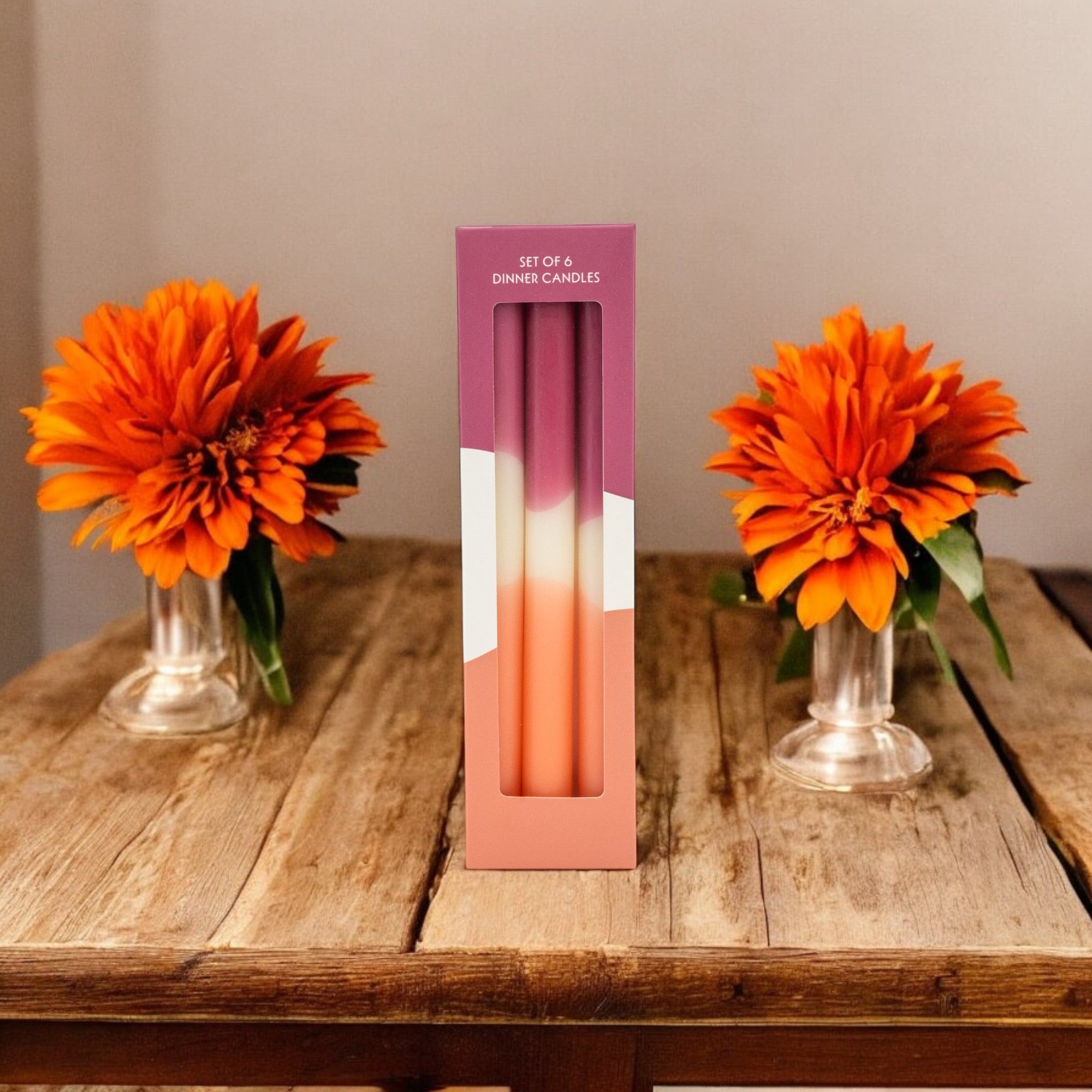 Candles - Pink Fade (Box of 6)