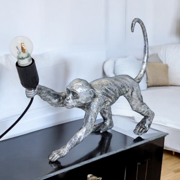 Cheeky monkey Table lampshade - Silver