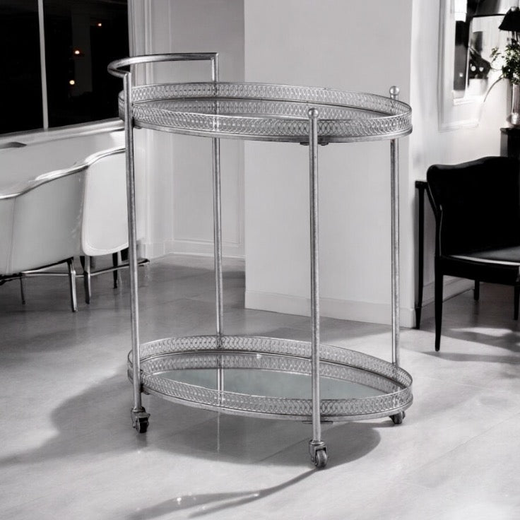 Cake and Tea trolley - Silver