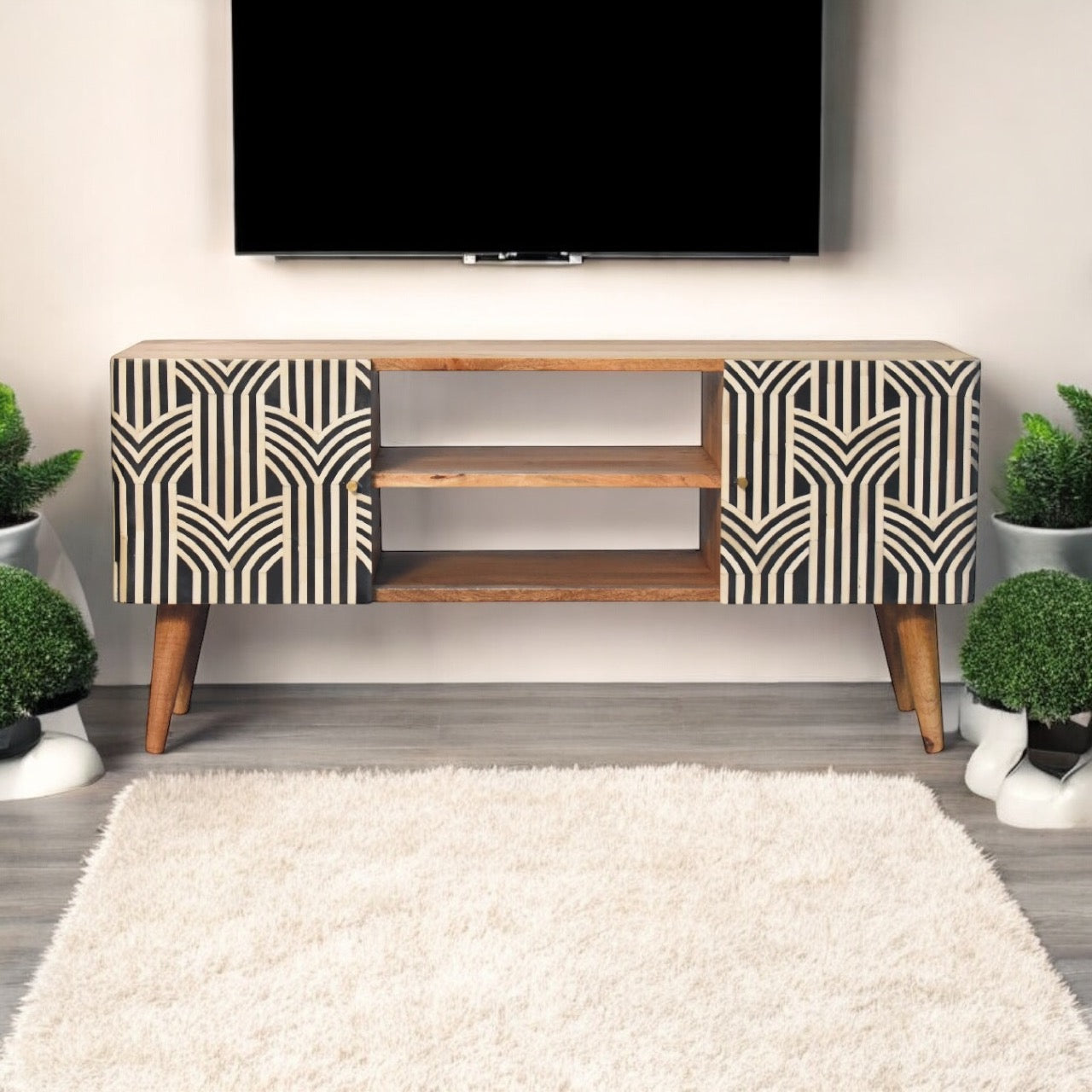 Luxury Monochrome Media Unit