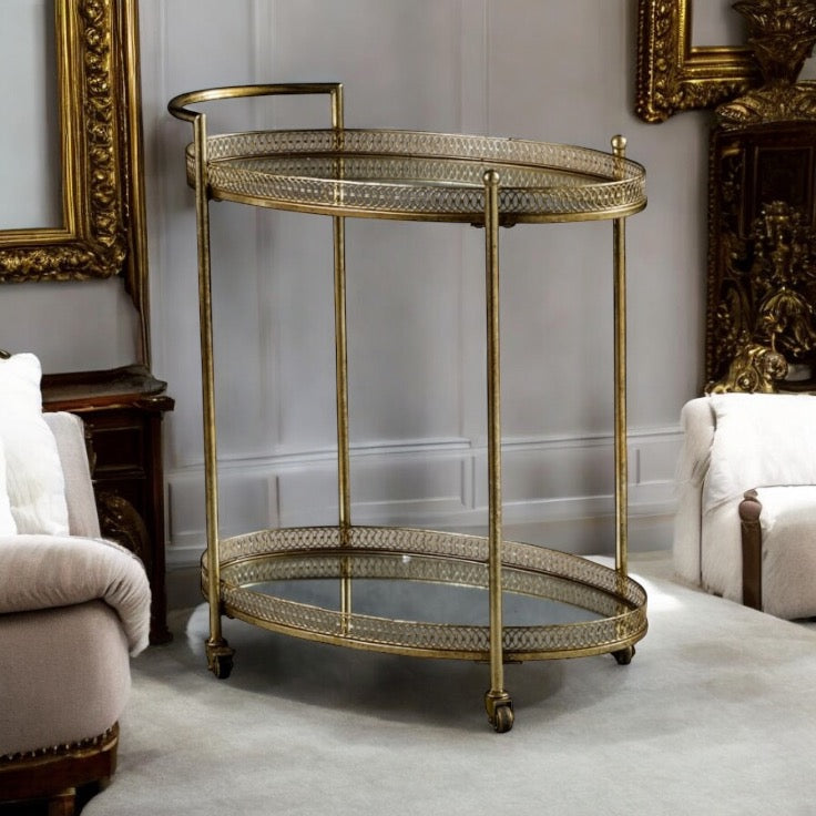 Cake and Tea trolley - Gold
