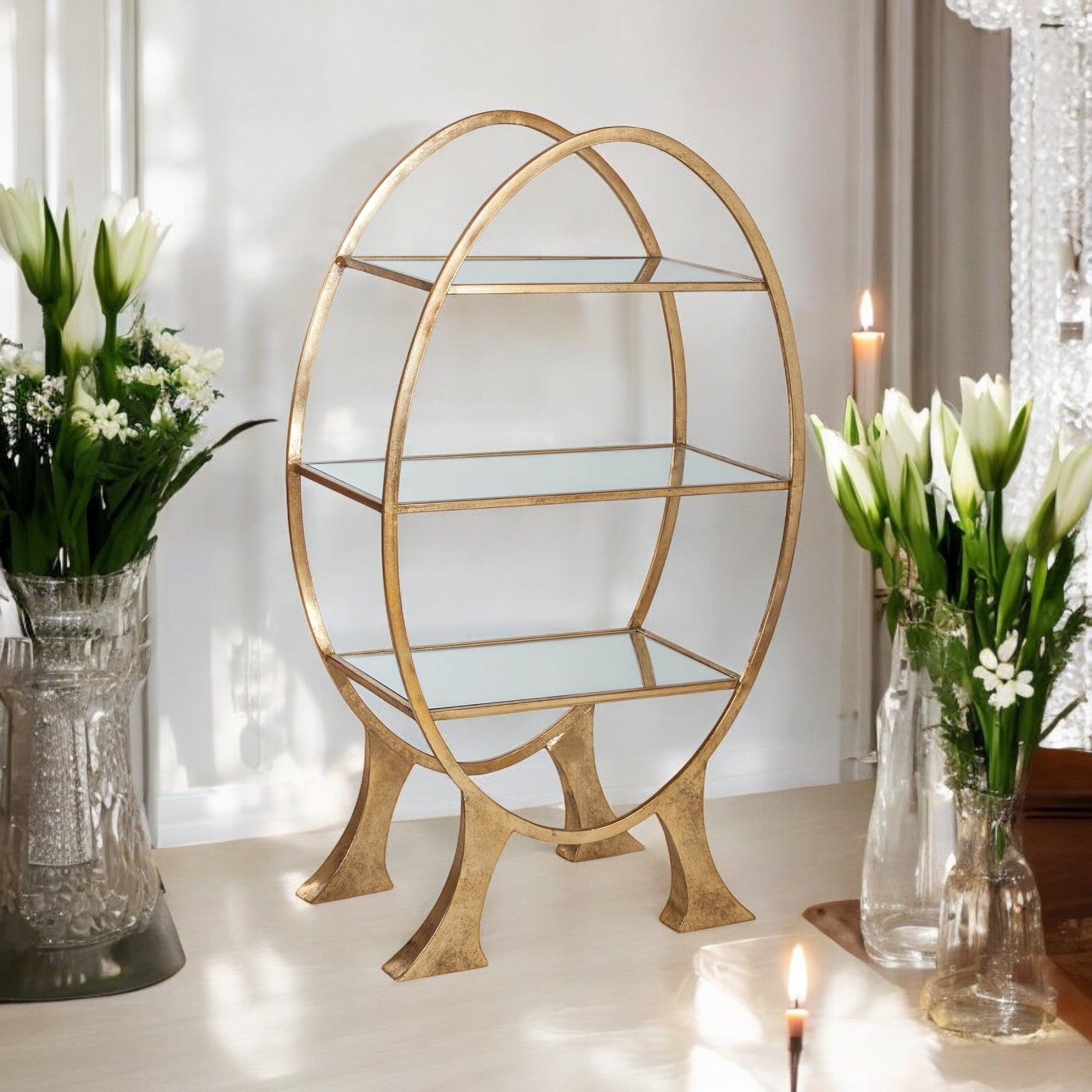 Golden Cake and Afternoon Tea display stand