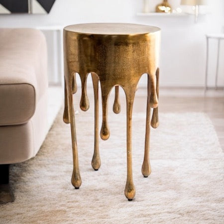 Side Table Drip - Golden