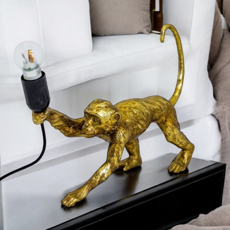 Cheeky monkey Table lampshade - Gold