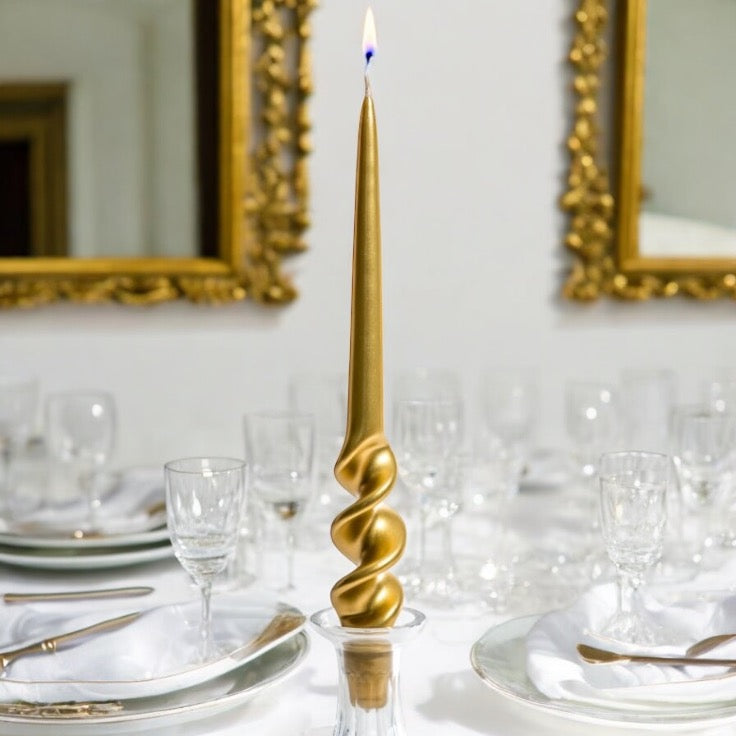 Gold Twist Candle