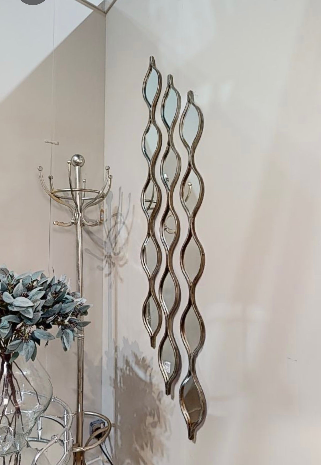 Decorative Wall Hanging Mirror - Silver