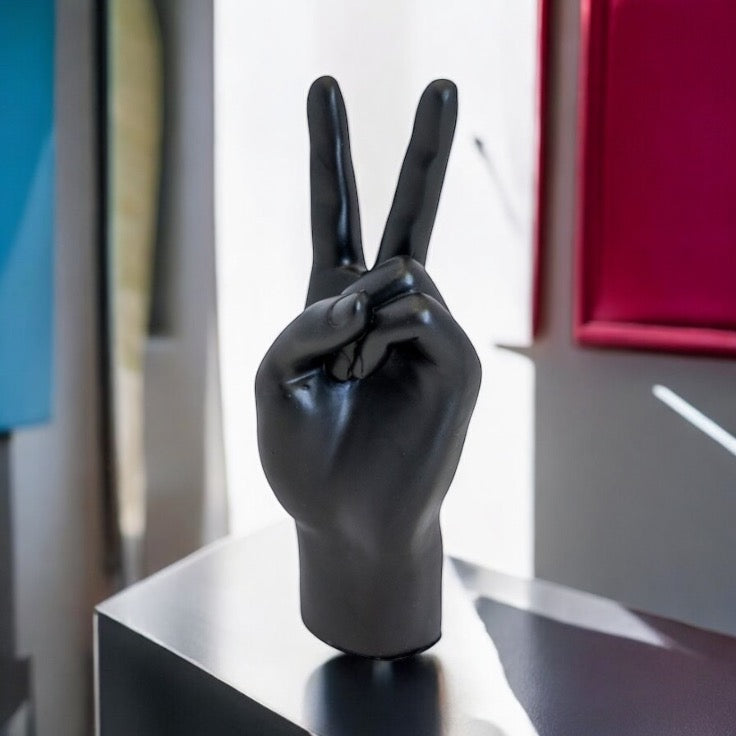 Hand Gesture Black - Peace