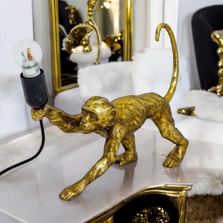 Cheeky monkey Table lampshade - Gold