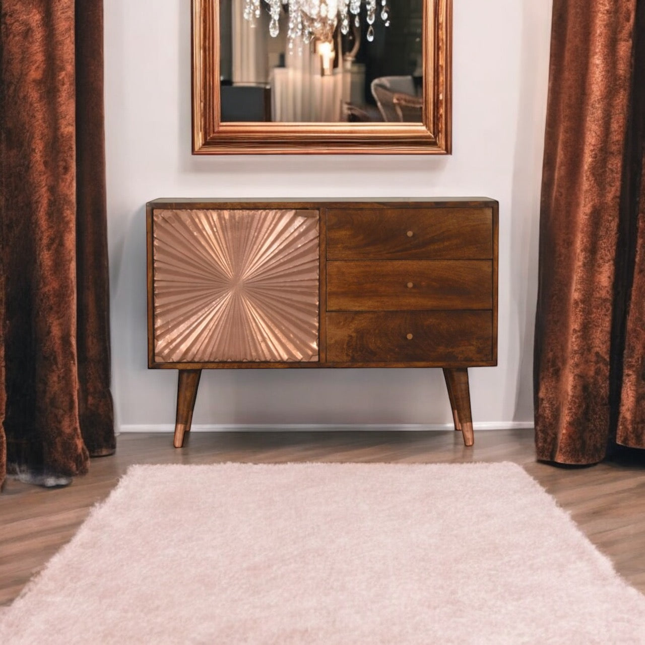 Copper Chestnut Oak sideboard