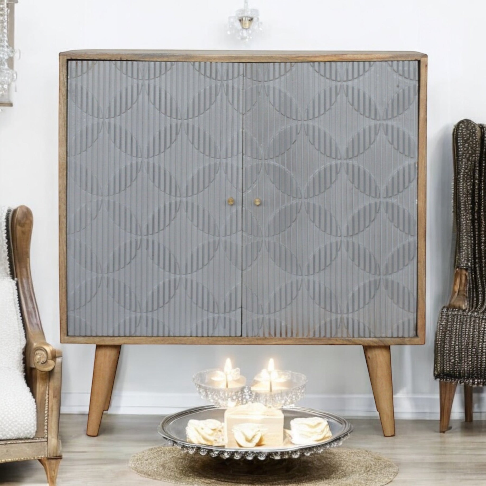 Grey Oak Cabinet