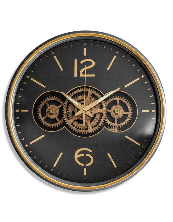 Large Moving Gears Wall clock