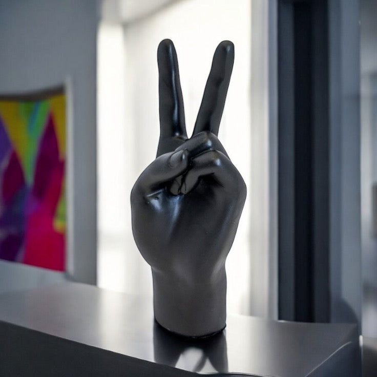 Hand Gesture Black - Peace