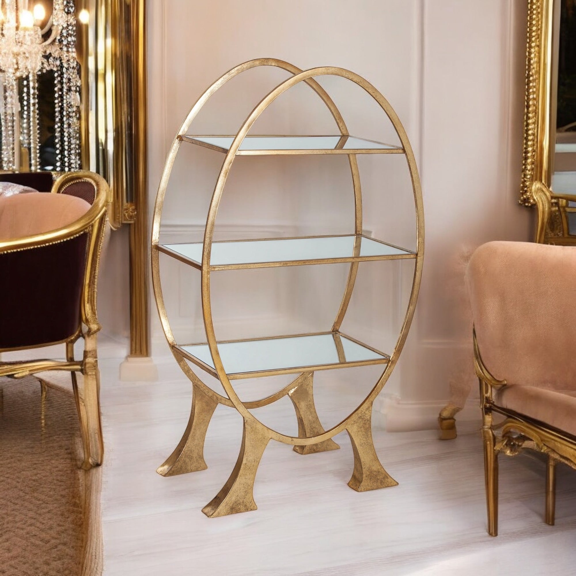 Golden Cake and Afternoon Tea display stand