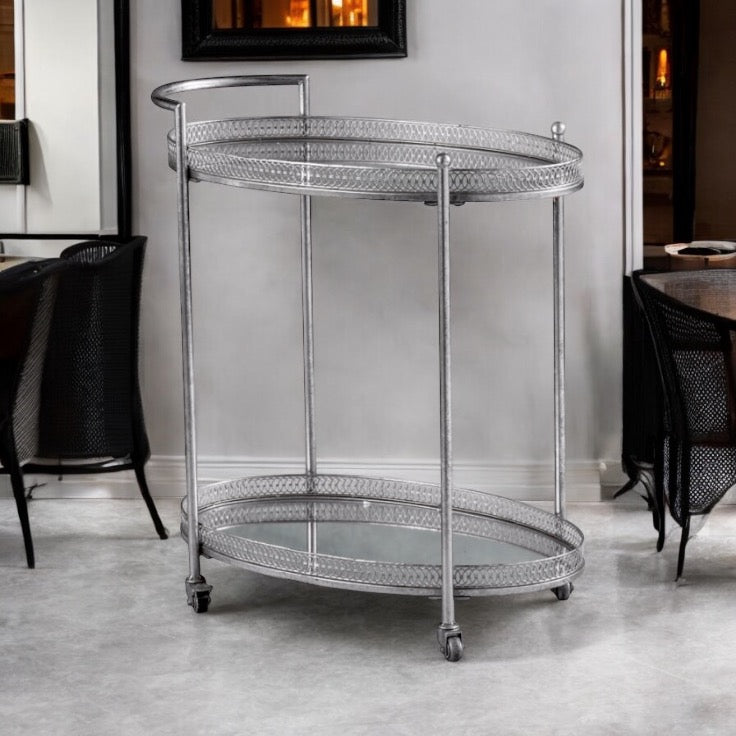 Cake and Tea trolley - Silver