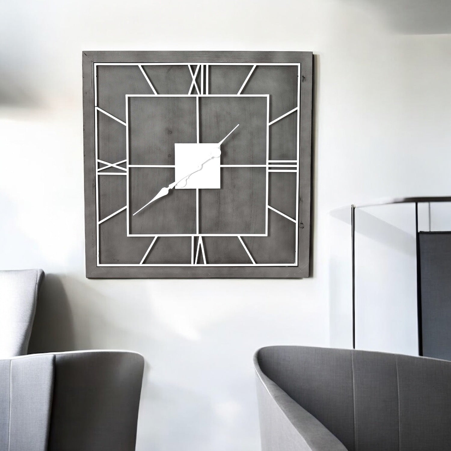 large Square Grey Wall - August delivery