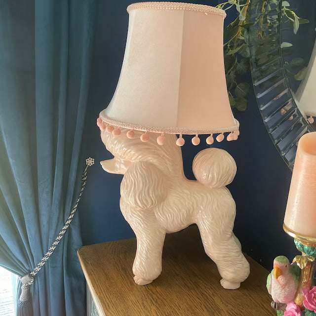 Pink Poodle Table Lamp