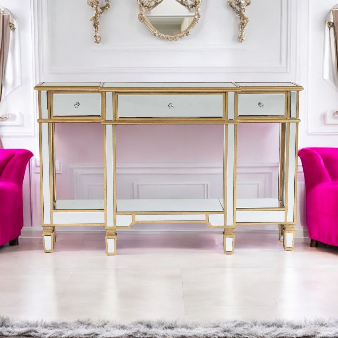 Console Sideboard Gold - Slim style