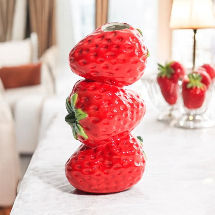 Strawberry Tall Vase