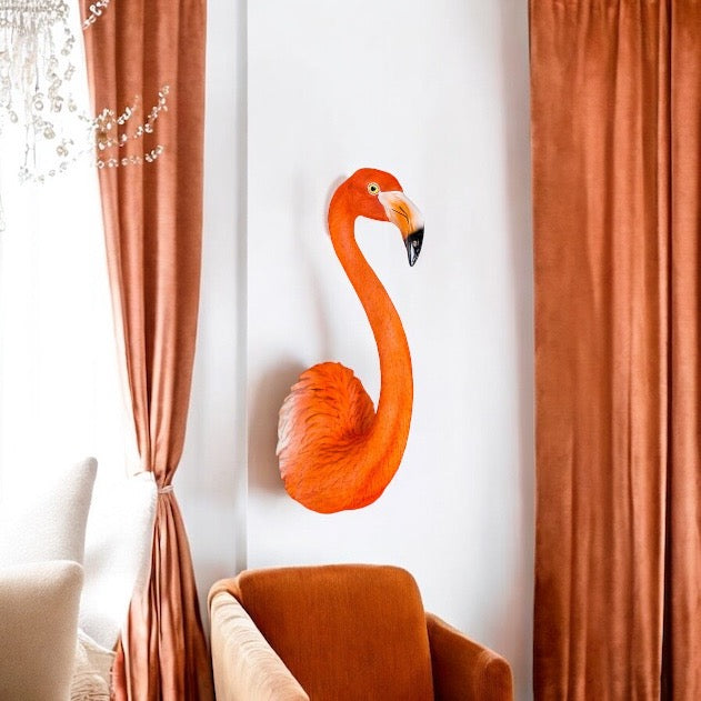 Flamingo - Wall Sculpture Orange