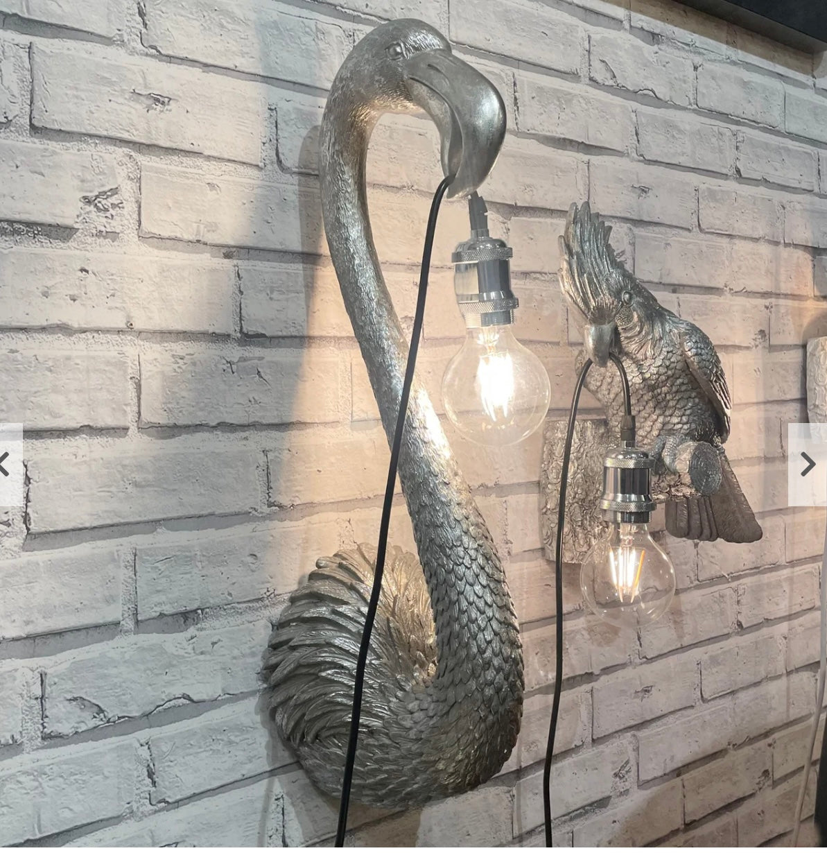 Flamingo Wall Light - Silver