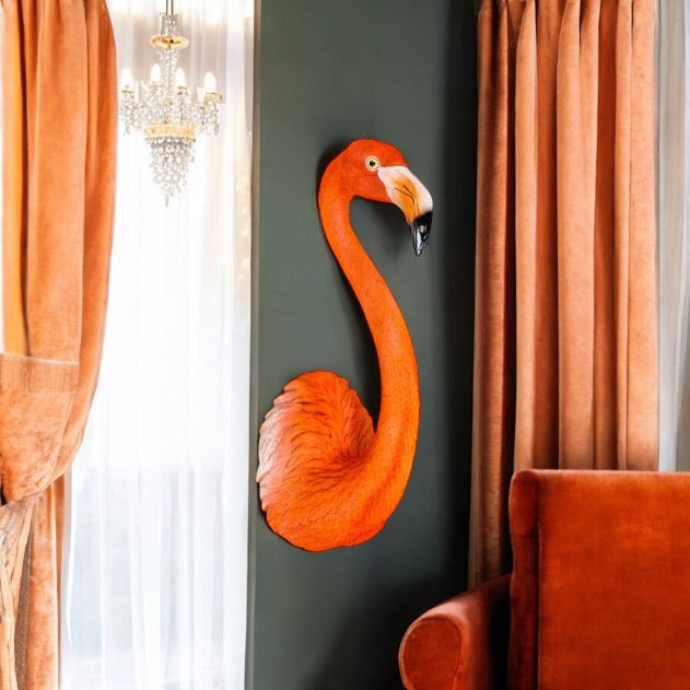 Flamingo - Wall Sculpture Orange