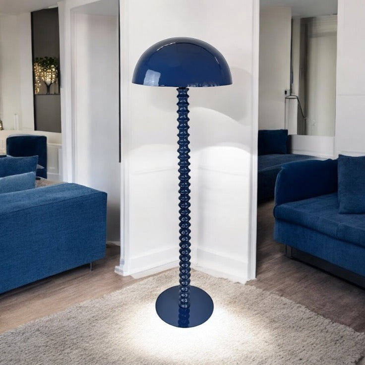 Blue Twist floor standing lamp.