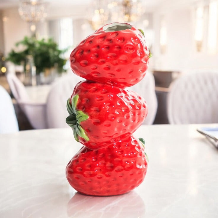 Strawberry Tall Vase