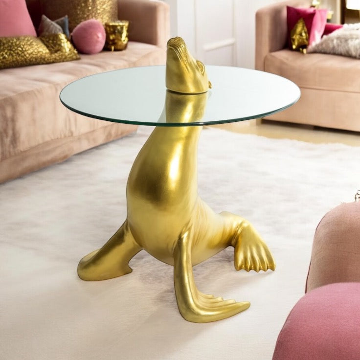 Golden Seal Side Table