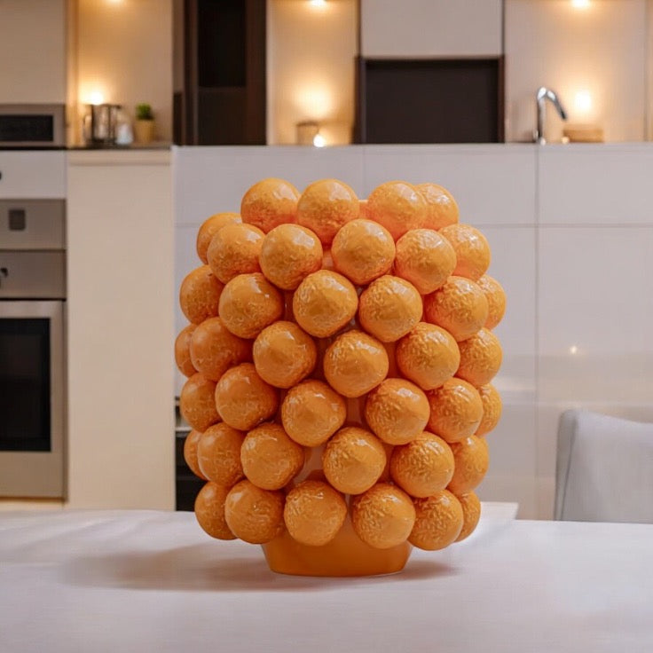 Orange Multi Large Vase