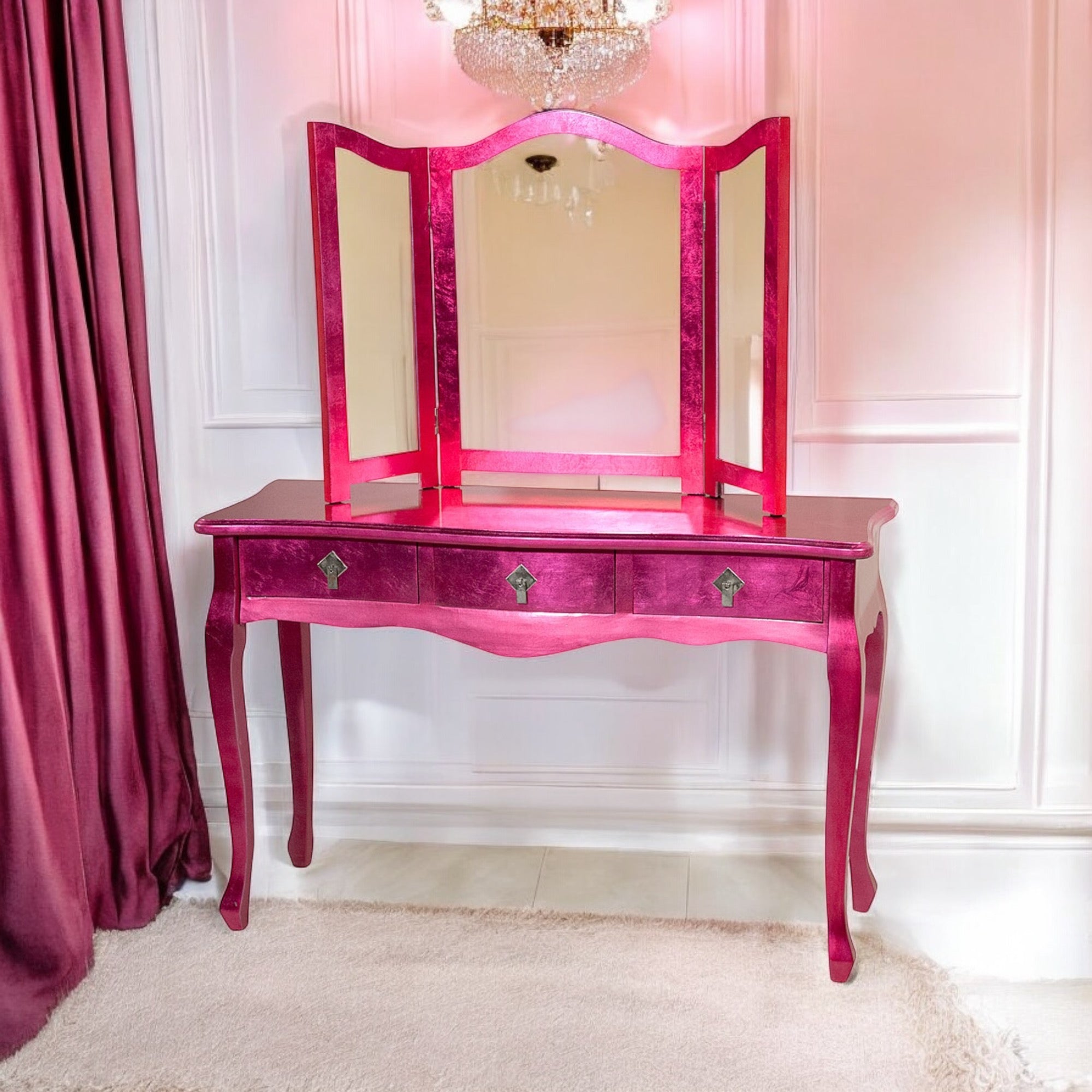 Dressing Table - Vibrant Pink Gloss