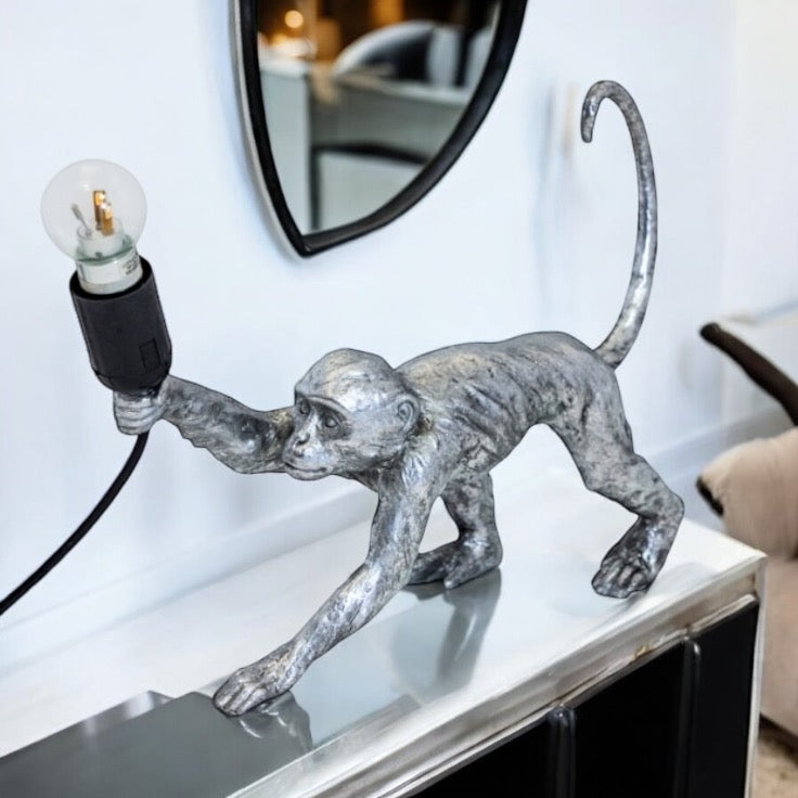 Cheeky monkey Table lampshade - Silver