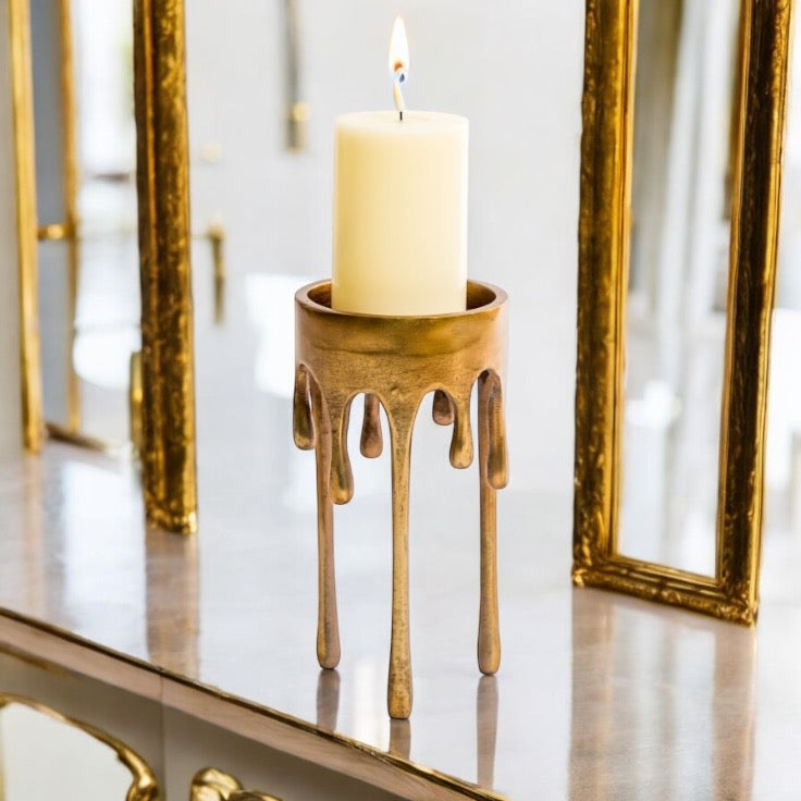 Drip Candle - Gold