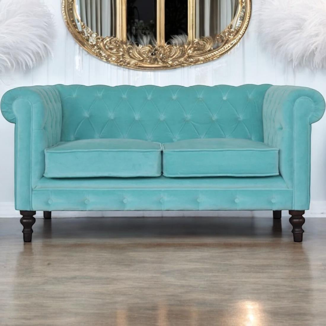 Aqua Chesterfield Sofa - PRE ORDER ONLY