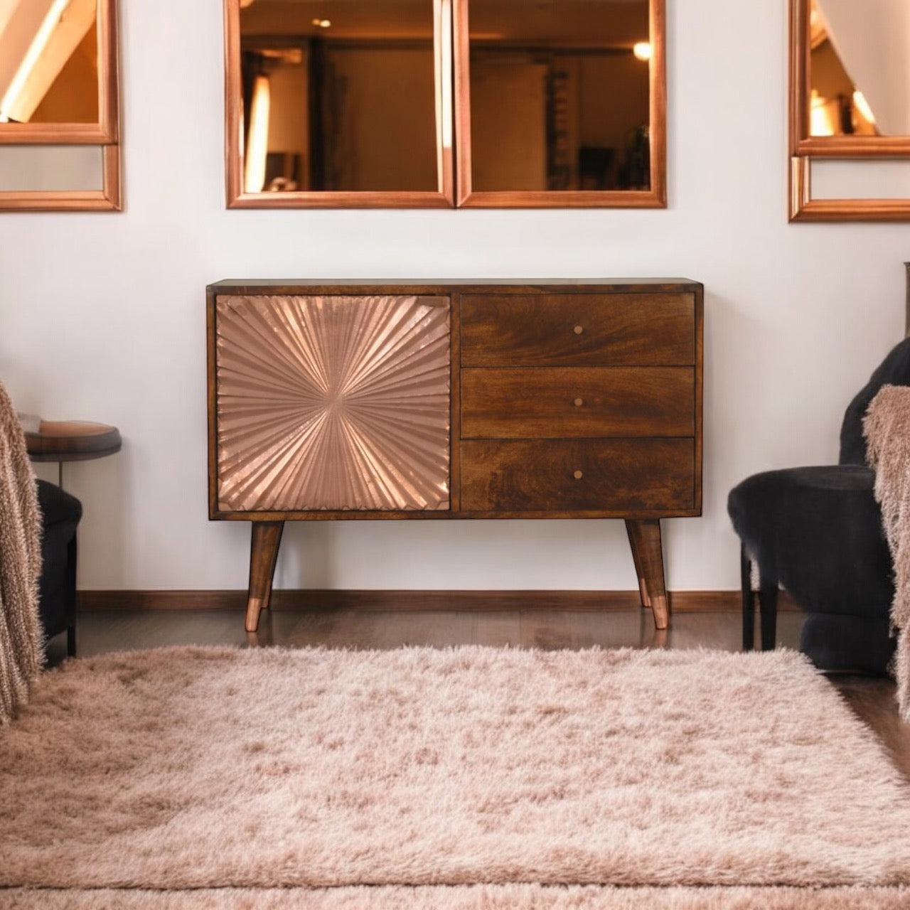 Copper Chestnut Oak sideboard