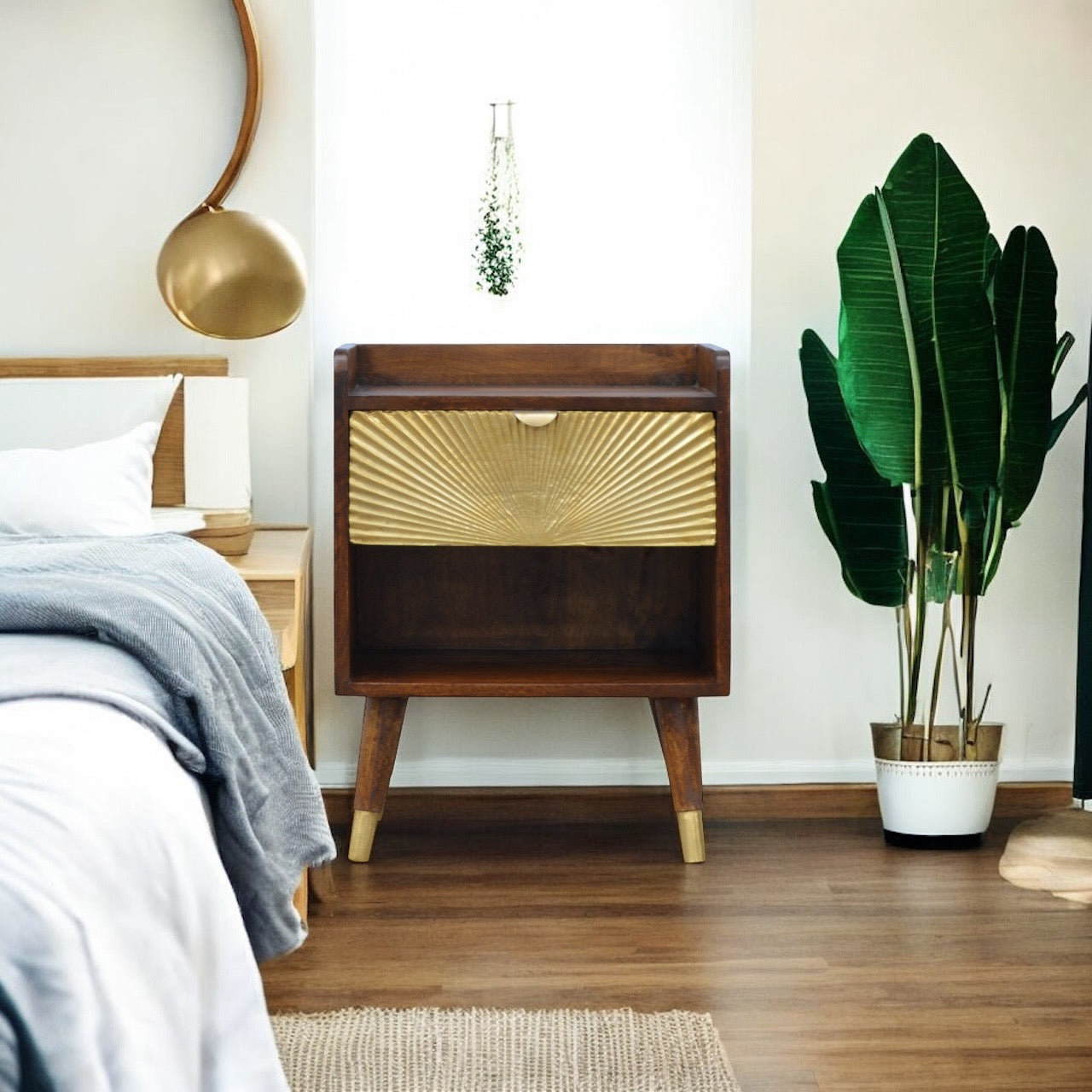 Golden bedside Table