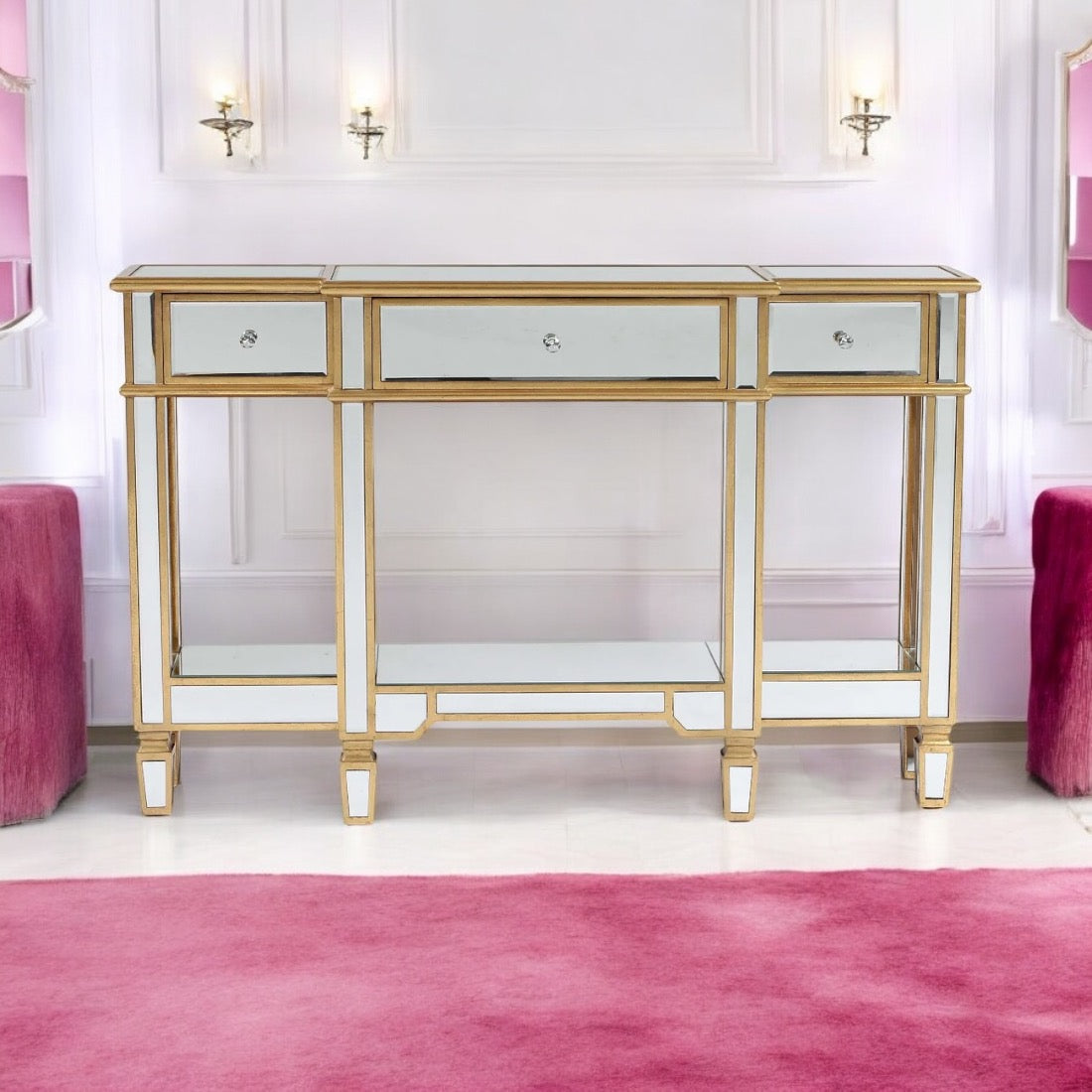 Console Sideboard Gold - Slim style