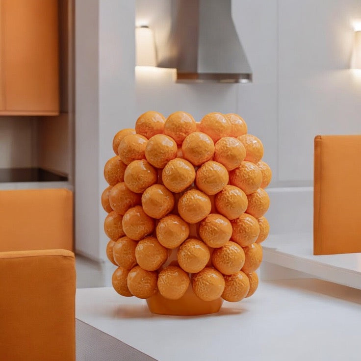 Orange Multi Large Vase