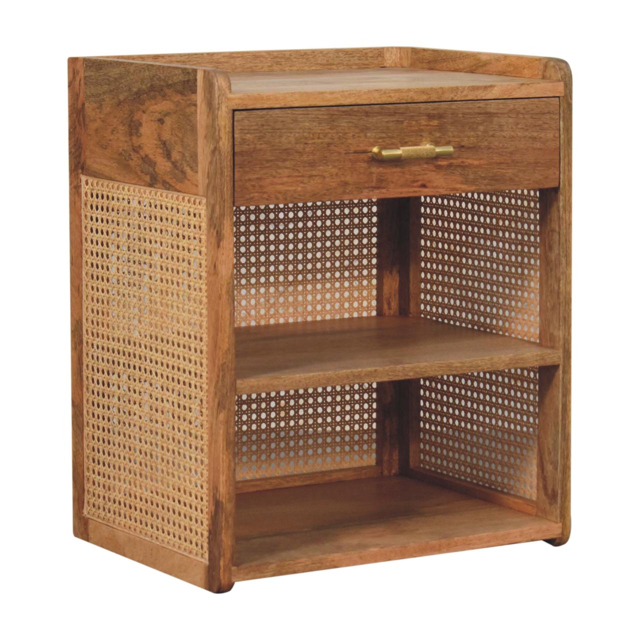 Bedside Table - Woven Oak