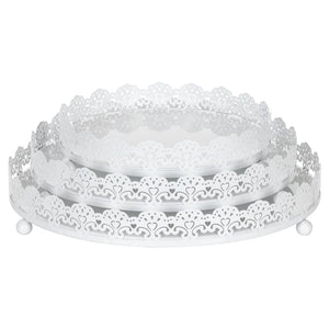 White decorative trays