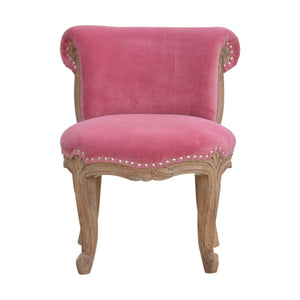 pink dressing room chair