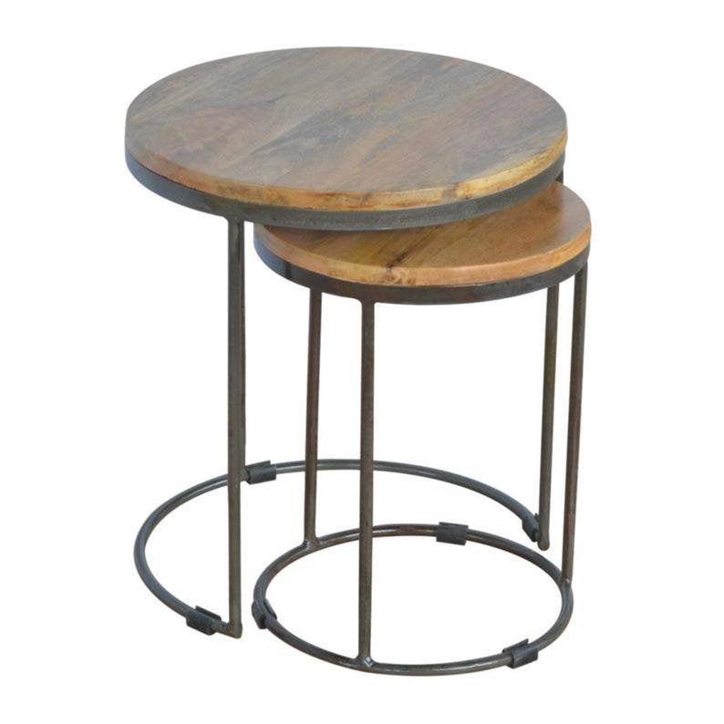 Oak Nesting Tables Set.