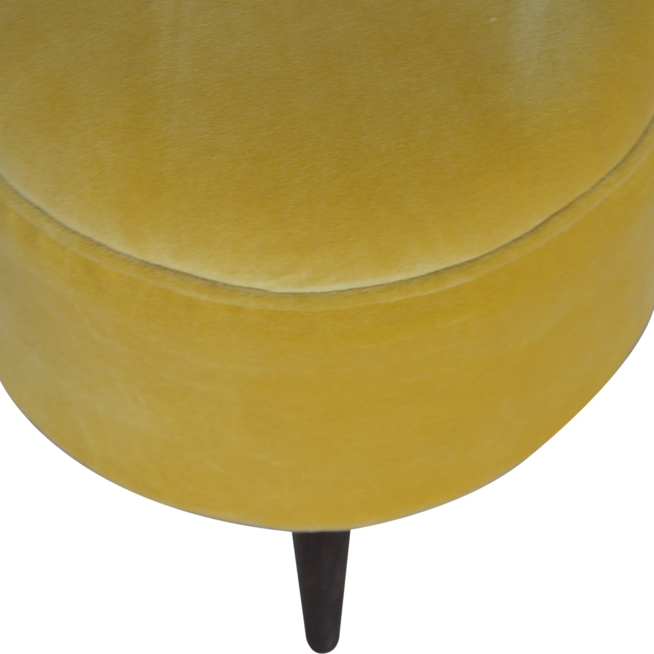 Luxurious Mustard Nordic velvet footstool