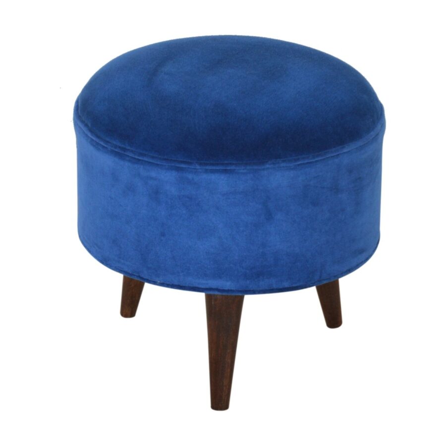 Luxurious Royal Blue velvet footstool