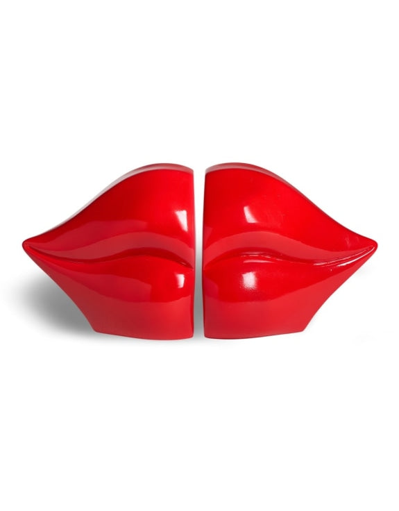Red Lips Decorative Bookends – Set of 2