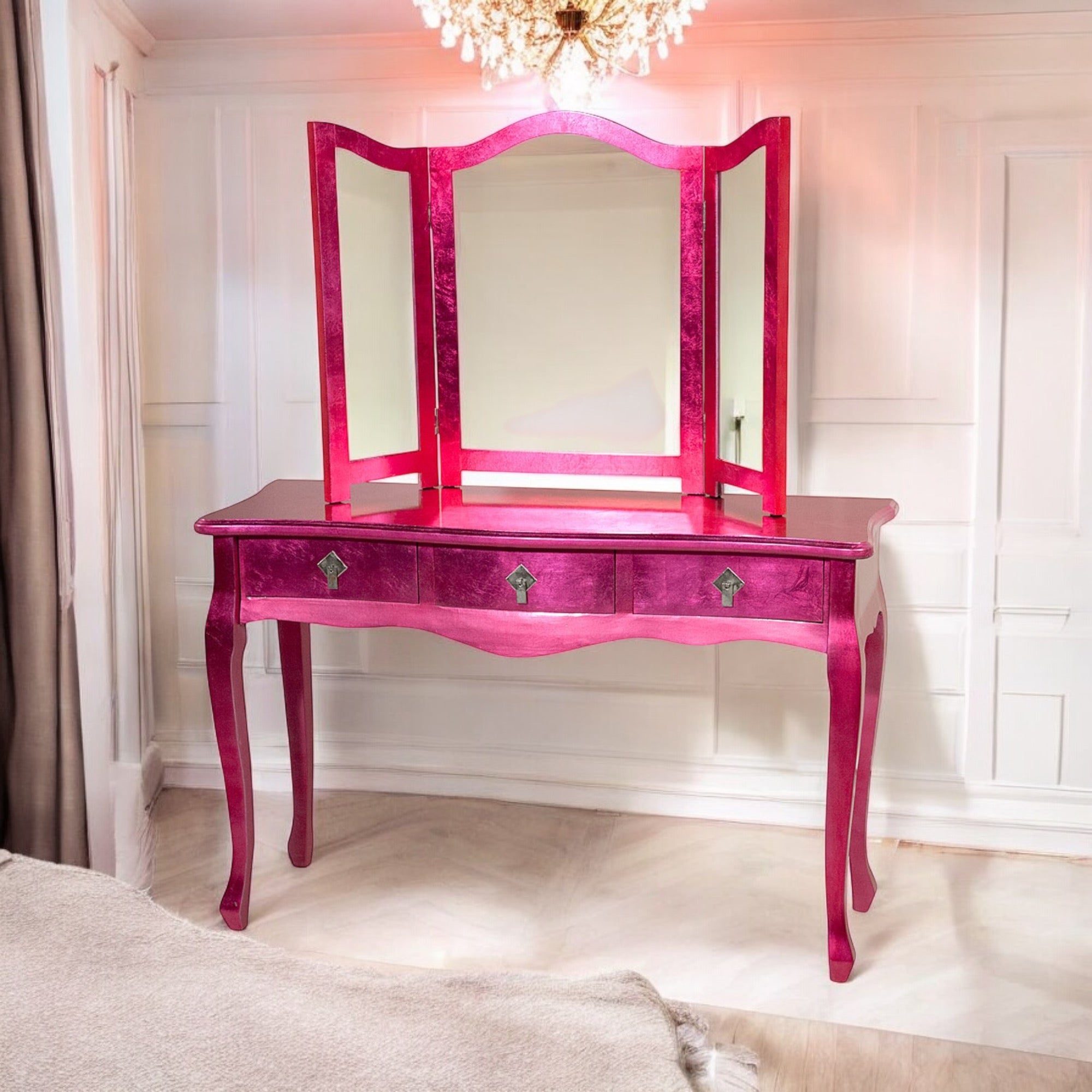 Dressing Table - Vibrant Pink Gloss Dressing Table - Vibrant Pink Gloss